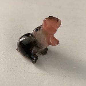 Porcelain baby hippo